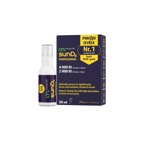 LYL Purškiamas D3 Vitaminas 4000 IU | 2000 IU, 50 ml
