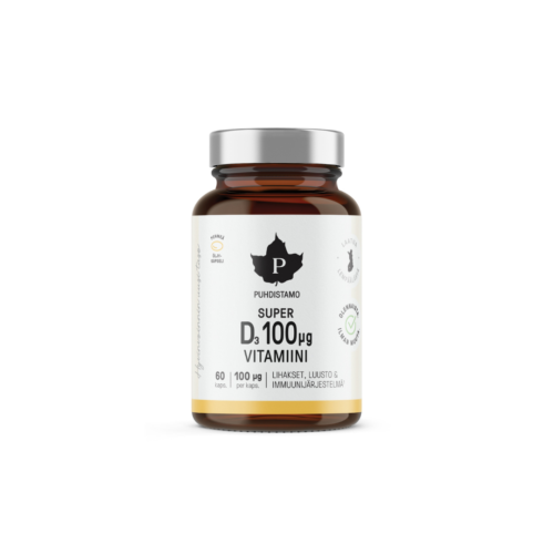 Super vitaminas D, 60 kapsulių