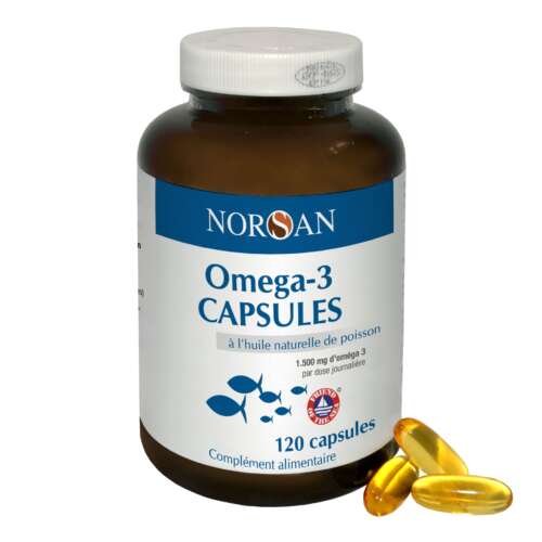 Omega-3 Capsules, kapsulės, 120 vnt.