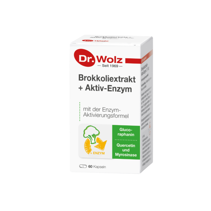 Dr. Wolz Brokkoli Extrakt + Activ Enzym, 60 kapsulių