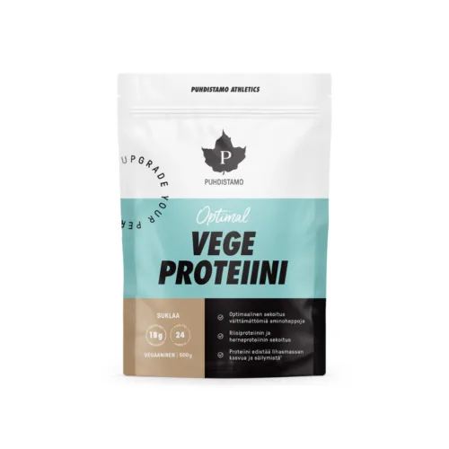 Optimalūs veganiški baltymai, šokoladinio skonio, 600 g