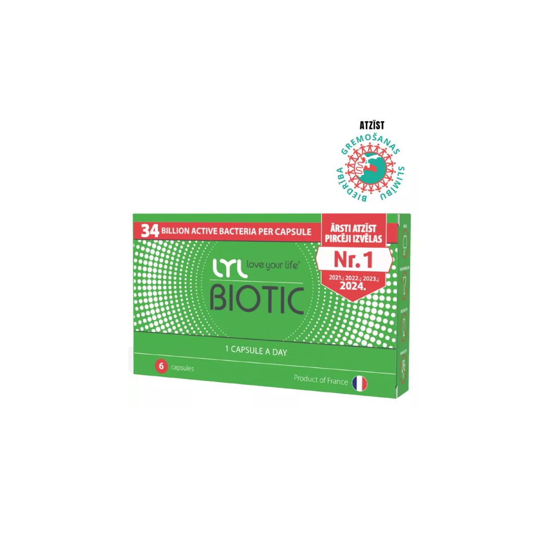 LYL Biotic Gerosios Bakterijos, 6 kapsulės