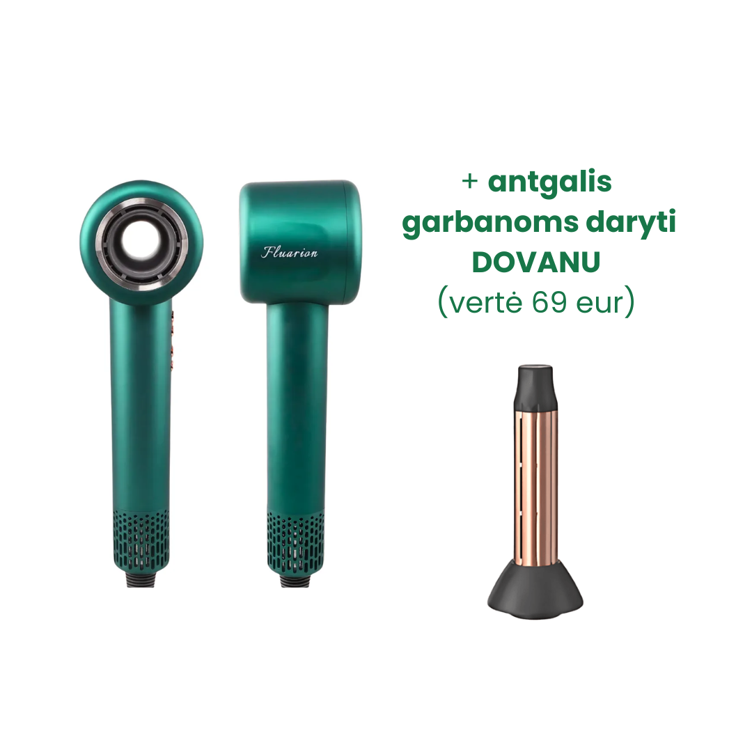 Plaukų džiovintuvas Fluarion Hurricane 2000W + dovana
