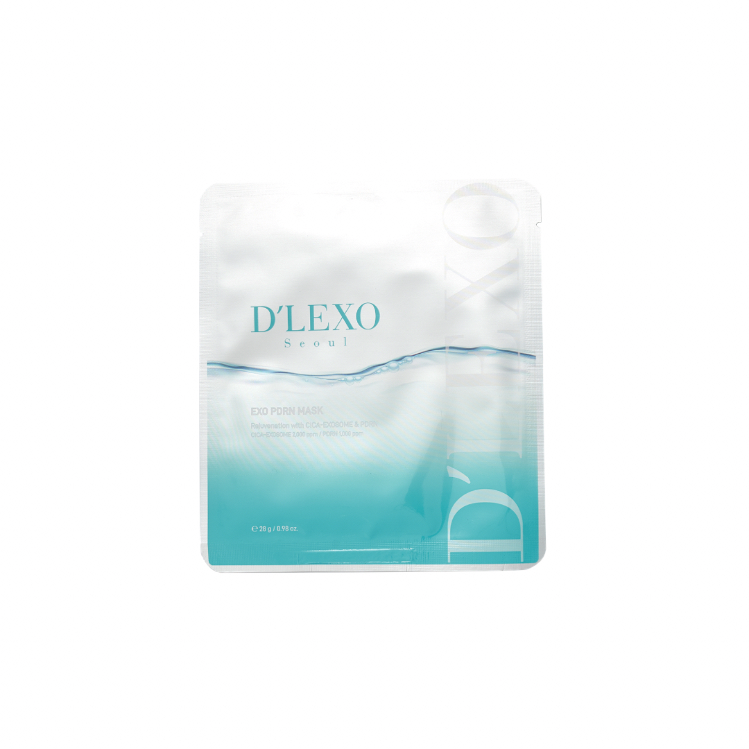Dermaline Mask intensyviai drėkinanti ir stangrinanti lakštinė kaukė su PDRN ir egzosomomis, 28g